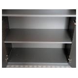 LB - Dark Grey Wood Bookcase