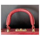 UL - Vintage Brown Leather Satchel - Gold Hardware