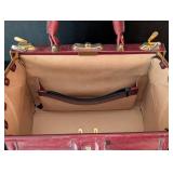 UL - Vintage Brown Leather Satchel - Gold Hardware