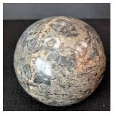 UL - Stone Paperweights - Pair of Polished Granite Spheres