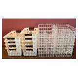 UL - Storage Baskets & Stacking Bins - Assorted White Plastic