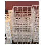 UL - Storage Baskets & Stacking Bins - Assorted White Plastic