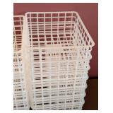 UL - Storage Baskets & Stacking Bins - Assorted White Plastic