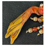 K - Vintage Lunch at the Ritz Bubbles and Goldie Enameled Earrings