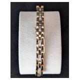 K - 14K Italy Yellow Gold Diamond Bracelet
