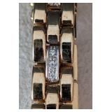K - 14K Italy Yellow Gold Diamond Bracelet