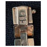 K - 14K Italy Yellow Gold Diamond Bracelet