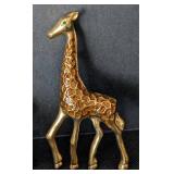 K - Three Animal Brooches Set - Zebra, Giraffe & Lion with Crystals