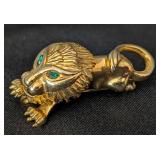 K - Three Animal Brooches Set - Zebra, Giraffe & Lion with Crystals