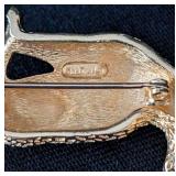 K - Christian Dior Leopard Brooch - Gold-Tone