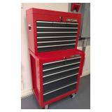 G - Craftsman 53in Tall Rolling Tool Chest - 28in W x 18in D - Includes Contents