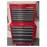 G - Craftsman 53in Tall Rolling Tool Chest - 28in W x 18in D - Includes Contents