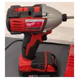G - Milwaukee M18 Drill & Impact Driver Set - 2-Tool Cordless Power Tools With Charger & Bits