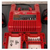 G - Milwaukee M18 Drill & Impact Driver Set - 2-Tool Cordless Power Tools With Charger & Bits