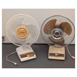 G - Pair of 12-Inch Oscillating Fans (Lot of 2)