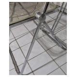 LLS - Plia Lucite Folding Chairs - Chrome Frame,