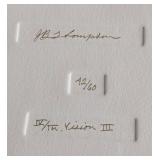 LLR - J.B. Thompson Visions III Relief Serigraph - Signed 42/60, Framed