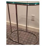LLR - Glass Top Chrome Side Table
