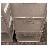 LB - 8-Pack Stackable Plastic Storage Containers - 14 in x 17 in x 9.5 in