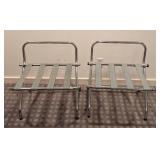 LB - Chrome Luggage Racks - (Lot of 2)