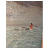 LB - Framed Oil on Board Painting - Nautical