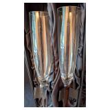 LB - Ricardo Valdes Champagne Glasses & Holder Vase (3-Piece Set)