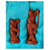 LB - Chinese Chess Set - Vintage Carved Wood