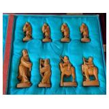 LB - Chinese Chess Set - Vintage Carved Wood