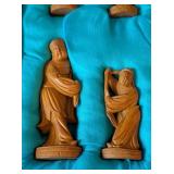 LB - Chinese Chess Set - Vintage Carved Wood