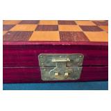 LB - Chinese Chess Set - Vintage Carved Wood