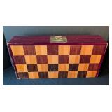 LB - Chinese Chess Set - Vintage Carved Wood