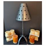 LLR - Star-Cut Metal Candle Holder with Pillar Candles