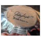 LB - Judith Knight Enamel Shell Bowls with Spreader Set (4-Piece) Handmade in India