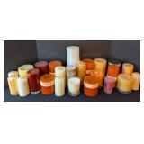 LB - Pillar Candles - Assorted Colors & Heights, Harvest Spice Scented