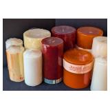 LB - Pillar Candles - Assorted Colors & Heights, Harvest Spice Scented