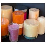 LB - Pillar Candles - Assorted Colors & Heights, Harvest Spice Scented