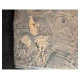 LB - Vintage Japanese Cigarette Case -Engraved Floral Landscape