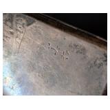 LB - Vintage Japanese Cigarette Case -Engraved Floral Landscape