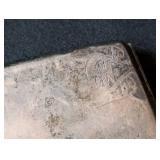 LB - Vintage Japanese Cigarette Case -Engraved Floral Landscape