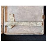 LB - Vintage Japanese Cigarette Case -Engraved Floral Landscape