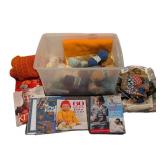 LB - Sirdar Stylecraft Yarn Assortment with Pattern Books & Small Knit Blanket