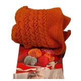 LB - Sirdar Stylecraft Yarn Assortment with Pattern Books & Small Knit Blanket