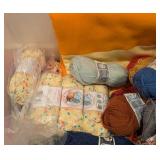 LB - Sirdar Stylecraft Yarn Assortment with Pattern Books & Small Knit Blanket