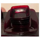 LLR - Cranberry Glass Dinnerware Set for Four -  Cups & Tumblers
