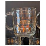 LLR - Glass Reindeer Christmas Mugs (Lot of 18)