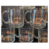 LLR - Glass Reindeer Christmas Mugs (Lot of 18)