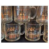 LLR - Glass Reindeer Christmas Mugs (Lot of 18)