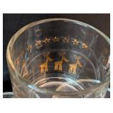 LLR - Glass Reindeer Christmas Mugs (Lot of 18)