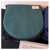 LLR - Pyrex 2-Qt Oblong Baking Dish in Rattan Basket - Includes 2 Travel Bags