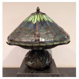 LLR - Dragonfly Tiffany-Style Stained Glass Table Lamp